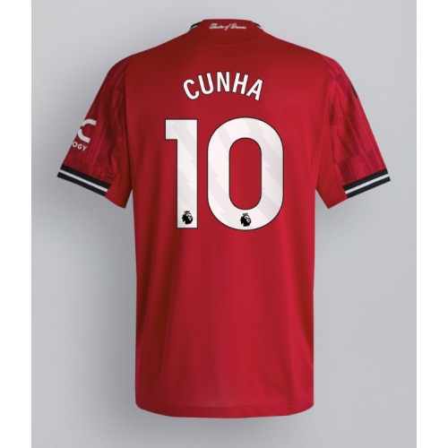 Billige Fotballdrakt Manchester United Matheus Cunha #10 Replika Hjemmedrakt 2025-26 Kortermet Billige Fotballdrakt Manchester United Matheus Cunha #10 Replika Hjemmedrakt 2025-26 Kortermet